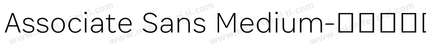 Associate Sans Medium字体转换